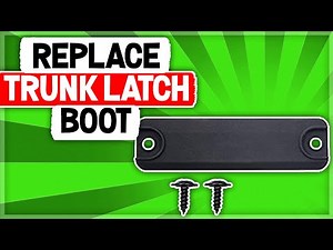 How to Replace Trunk Latch on Lexus RX SUV