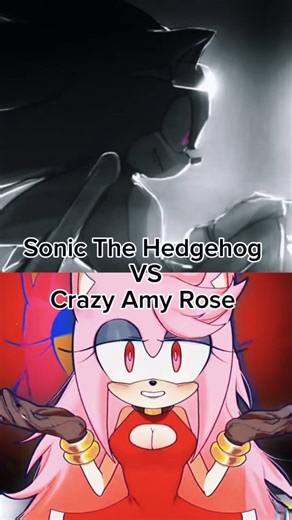 Sonic The Hedgehog vs Crazy Amy Rose #SonicTheHedgehog #CrazyAmyRose #SonicRiders #Anime #1v1 #Tktok