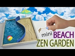 Mini Beach Zen Garden DIY Water Slime and Sand | Fun Kids Crafts