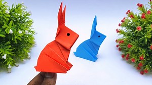 22K views · 186 reactions | How to fold origami rabbit step by step - Making paper rabbit for school projects - Easter bunny crafts #EasterBunny #EasterCrafts #PaperRabbit | Entertaining Arts | Facebook