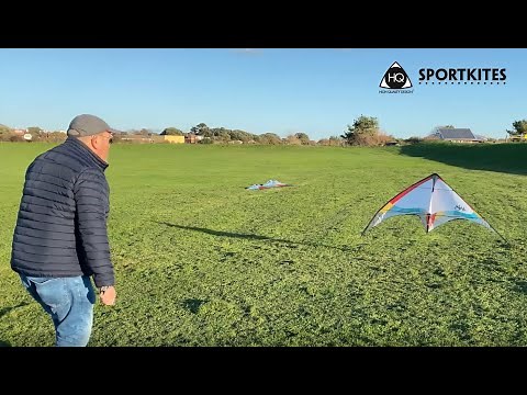 HQ Sportkites - How to turn your kite ( Lenkdrachen in Startposition bringen und starten )