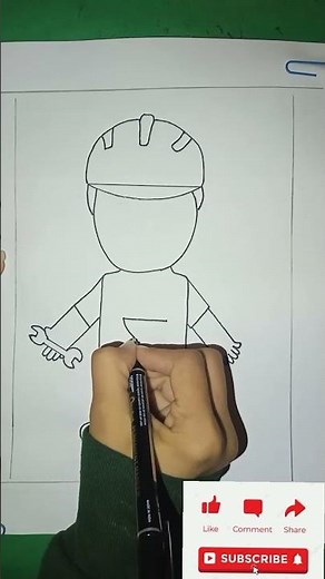 How to draw engineer👨‍🔧 ||easy engineer👨‍🔧drawing ✍️✍️#short #artwork #drawing