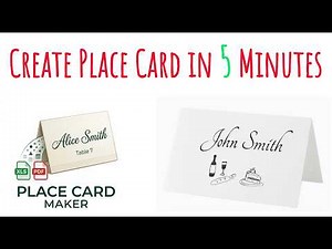 How to Make Place Cards for a Wedding or Dinner Party in Minutes (Free & No Design Skills Needed)