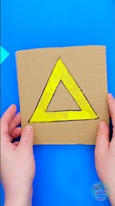 Learn Shapes Fun! 🔶 Easy Cardboard Crafts! ✂️ #kidsvideo #CardboardCrafts #diy