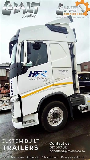 Cobalt Trailers When innovation meets excellence ✨️ Cobalt 4 axle Superdeck Congratulations to HFR Schaefer Vervoer on the latest New Cobalt Trailer to their ever expanding fleet. Call: 010 590 3151 Email: cobalteng@mweb.co.za Whatsapp: 071 055 0772 #marketleaders #cobalttrailers #heavyhaulage #hydraulics #cobaltsuperdeck @cobaltcomponents