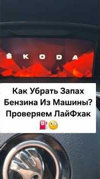 Skoda: Как Убрать Запах Бензина Из Авто? 🧐 Проверяем ЛайфХак (2026)