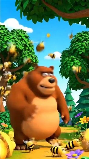 bee and bear #nurseryrhymes #kids #kidscartoons #cartoon