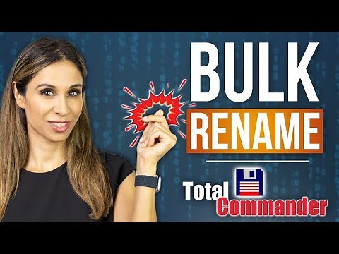 How to BULK Rename Files with a cool tool 👉🏼 Total Commander (Advanced Rename Options)