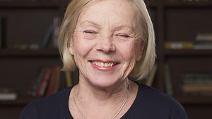 Elderly woman smiling towards the camera - Free Stock Video