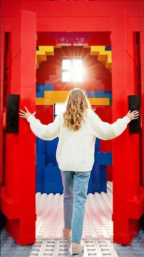ASMR | Exploring a LEGO House Made for Humans | Satisfying Real Sounds