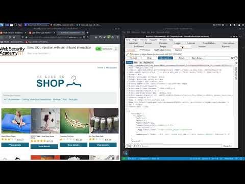 17 Lab #15 Blind SQL injection with out of band interaction