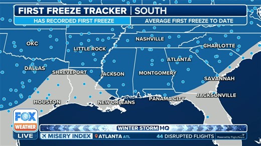 BUNDLE UP! 🧥: Millions of Americans in the South will face below-average temperatures as a cold spell grips the region into the weekend. FOX Weather meteorologists Stephen Morgan and Meteorologist Kendall Smith have the latest. | FOX Weather