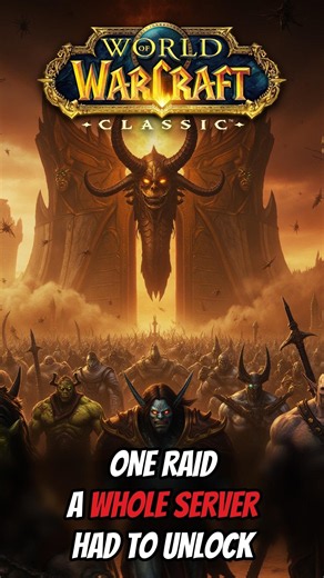 A WHOLE SERVER had to Work together for this Raid to Open | WoW Lore
