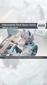 昼の集中ピークを作る80秒｜作業用インストロックBGM｜Midday Calm Sprint