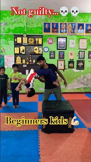 Not Guilty ...💀 ll Beginners kids gymnastics 😍 l #gymnastics #beginners #kids #shorts #ytshorts