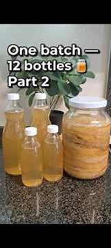 Kombucha Second Ferment: How to bottle 6 litres at home (Part 2) #kombucharecipe