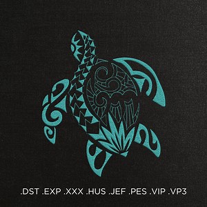 Turtle African Motifs Machine Embroidery Design - Turtle Ornament Embroidery Files - 7 Sizes - Instant Download - Etsy