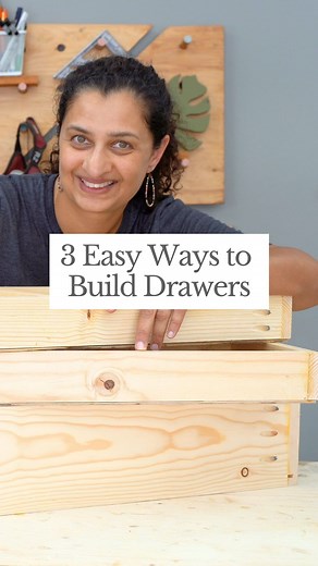 Building drawers doesn’t need to be intimidating. Here’s how to build drawers in three beginner-friendly ways. Let me know if you need the full video! | The DIY Life with Anika