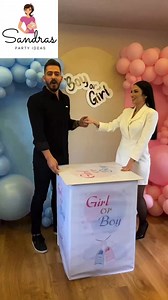 4.4K views · 61 reactions | Gender Reveal Box with Balloons #genderrevealparty #genderrevealideas #genderreveal | Sandra's Party Ideas | Facebook