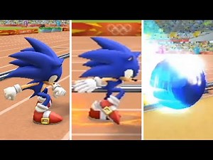 Mario & Sonic at the 2012 London Olympic Games - All Characters Long Jump Gameplay