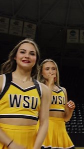 Wichita State Cheerleading is in love with their new Champion cheer uniforms! See which features and customizations stand out for the team. 💛🖤 Customize cheer uniforms your way 👉 bit.ly/3OgEEgB | Champion Teamwear