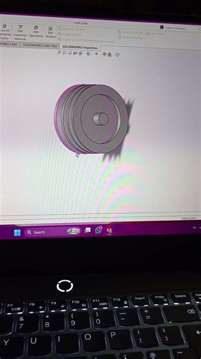 V Belt Pulley Design in SOLIDWORKS 2025/2026#solidworksassembly #vbelt #3ddesign #solidworkstutorial