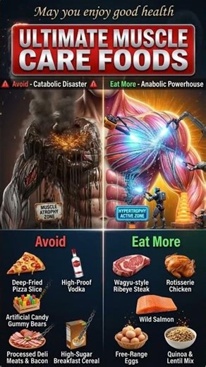 Muscle Care Foods (What to eat and what to avoid)