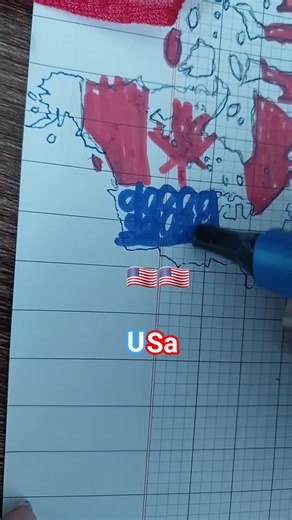 drawing flag map usa