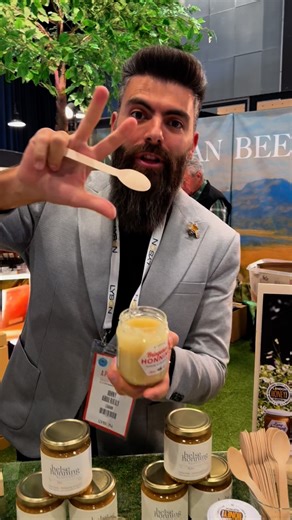 Eng. Johny Abou Rjeily on Instagram: "Tasting raw honeys from Norway 🇳🇴🍯 — pure, wild, and straight from Scandinavian nature. So happy to discover the richness of Scandinavian beekeeping 🐝✨ - - - #jarhoney #nature #bees #beekeeping #beekeeper #honey #viral #honeylovers #lebanesehoney #johnyabourjeily #beebeard #kingofqueens #kingofhoney #kingofbees #savethebees #bestbeekeeper #bestbeekeeperintheworld #apimondia2025 #apimondia"