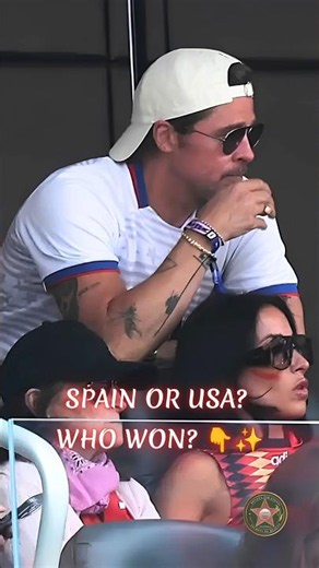 Brad, Ines, Penelope & Javier: The Most Iconic 2026 Reunion 😱 #bradpitt #football #shorts