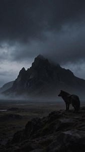 19K views · 6.1K reactions | Midnight over Midgard A lone black wolf moves through an endless Nordic expanse, wind and silence as witnesses, carrying ancient instinct, untamed solitude, and the raw spirit of the north into the horizon. | nordikido | Facebook