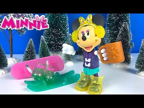 MINNIE MOUSE WINTER BOW-TIQUE PLAYSET & STORY WITH MICKEY MOUSE MINNIE AND & DOC MCSTUFFINS