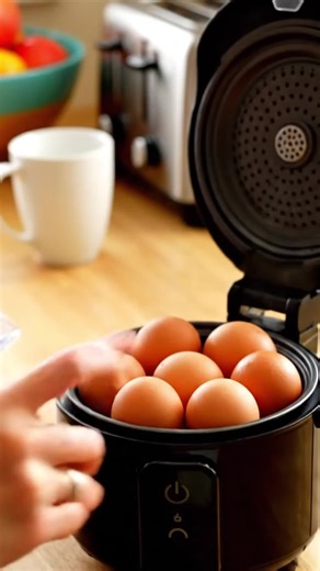 Easy Egg Cooker Electric 7-Egg Capacity, Soft, Medium, Hard-Boiled Egg Cooker with Auto Shut-Off