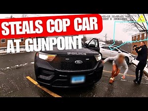Violent Carjacker Steals Cop Car at Gunpoint, Doesn't End Well | Bristol CT