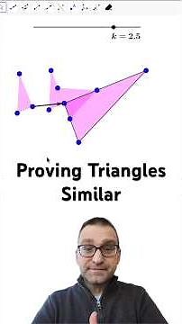 Proving triangles similar #maths #math #mathematics #geometry #geogebratutorial #geogebra