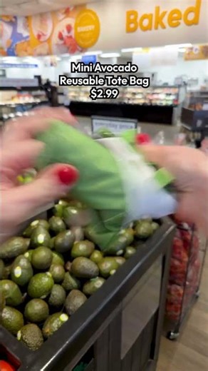 Mini Avocado Reusable Tote Bag