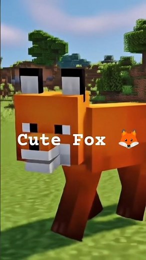 POV:you see fox in Minecraft