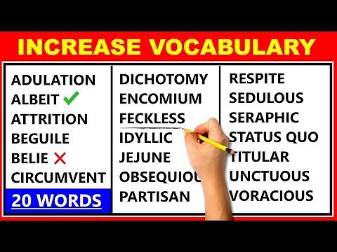20 Difficult English Words - Improve Your Vocabulary - Learn Advanced English ✔️