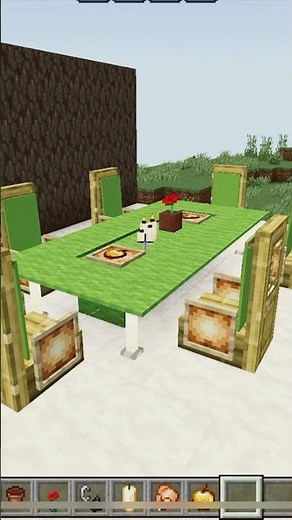 Dining Table Design! #minecraft
