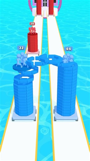 Purple Sunshine On Clay Tower Statue - Layer Stack Fight Run #shorts