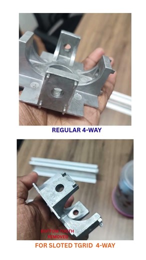 Aluminium Tgrid Section for Cleanroom with light application for Solar project #solar #cleanrooms
