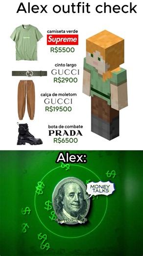 Alex From Minecraft Got an EXPENSIVE Outfit 💸🔥