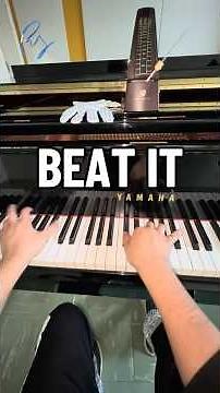 Beat It Michael Jackson on piano 🎹 #michaeljackson #piano