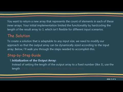 How to Return an Array of Counts from Inner Arrays in C#