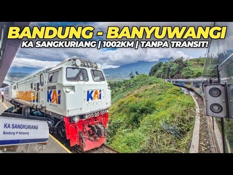 BANDUNG - BANYUWANGI WITHOUT TRANSIT!! 1000KM++ 16 HOUR TRAVEL | The Sangkuriang Train's First Jo...