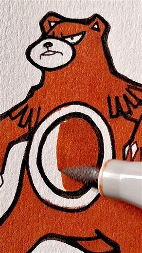 Draw Ursaring #ursaring #pokemon #ytshorts