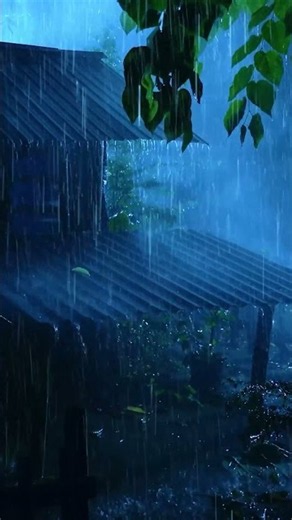 Heavy Rainstorm On Tin Roof & Intense Thunder Sounds | Remove Negative Thoughts & Fall Asleep Fast