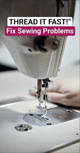 How to Thread a Sewing Machine in Seconds | Easy Beginner Hack ✂️🧵 #Shorts