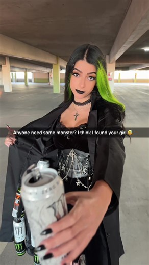 if anyone needs some monster energy let me know 😂 #altgirl #alt #comedy #monsterenergy #viral