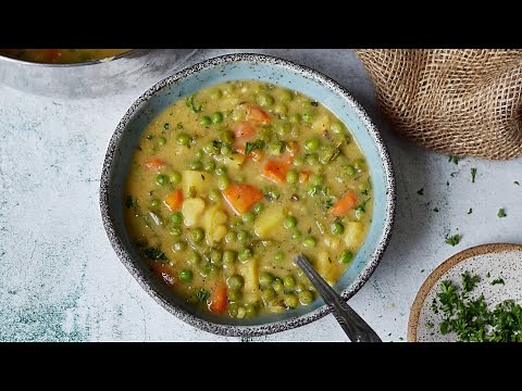 Hearty VEGGIE STEW Recipe (Vegan Pea Soup)